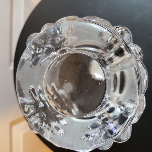 Vintage Swedish Art Glass Candle Holder Nybro Paul Isling Christmas Trees - Picture 6 of 10